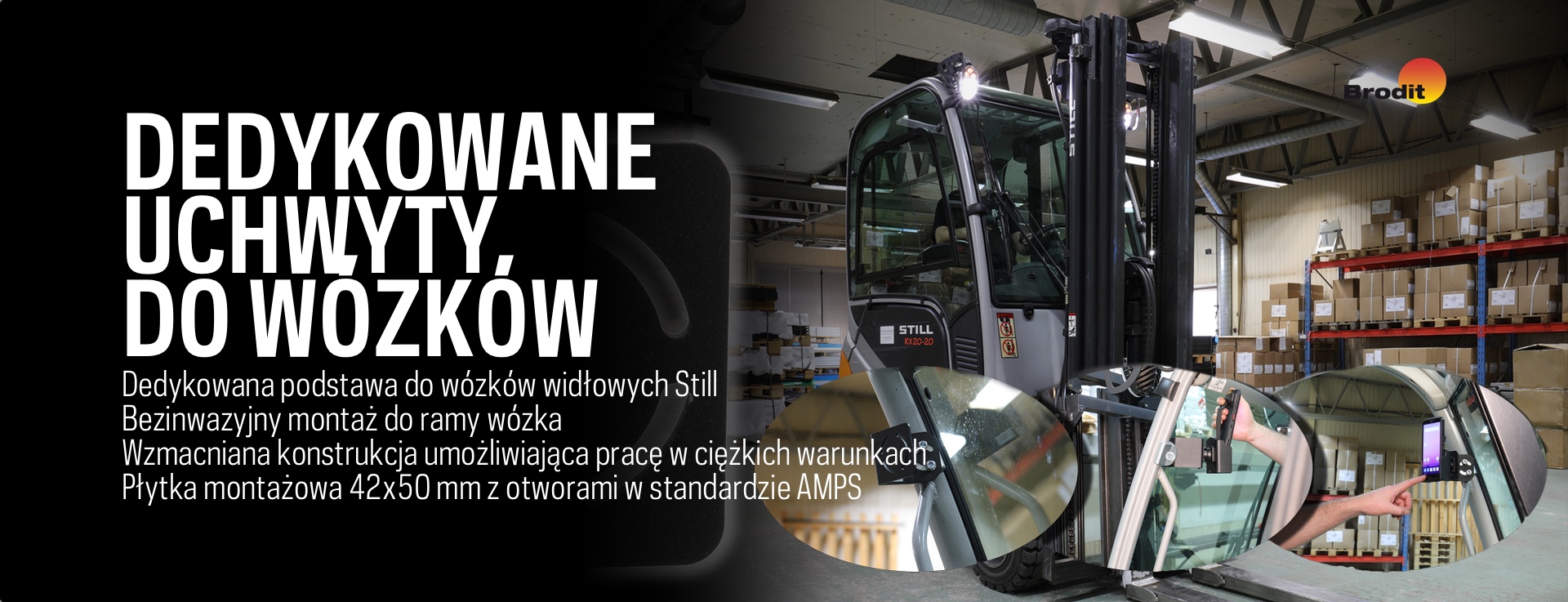 uchwyt do wózka widłowego