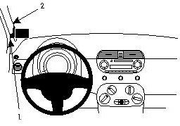 ProClip do Fiat 500 07-15