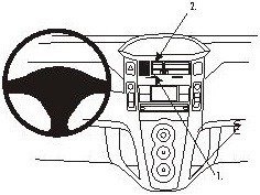 ProClip do Toyota Yaris 06-11