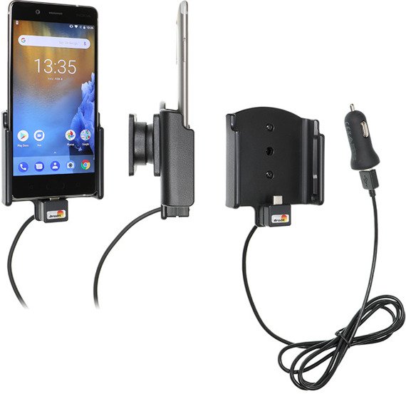 Uchwyt aktywny z kablem USB do Nokia 8