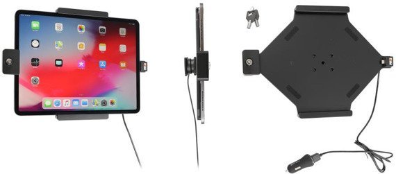 Uchwyt aktywny z kablem USB oraz blokadą na kluczyk do Apple iPad Pro 12.9