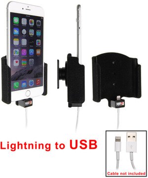 Uchwyt do Apple iPhone 6s Plus z możliwością wpięcia kabla lightning USB